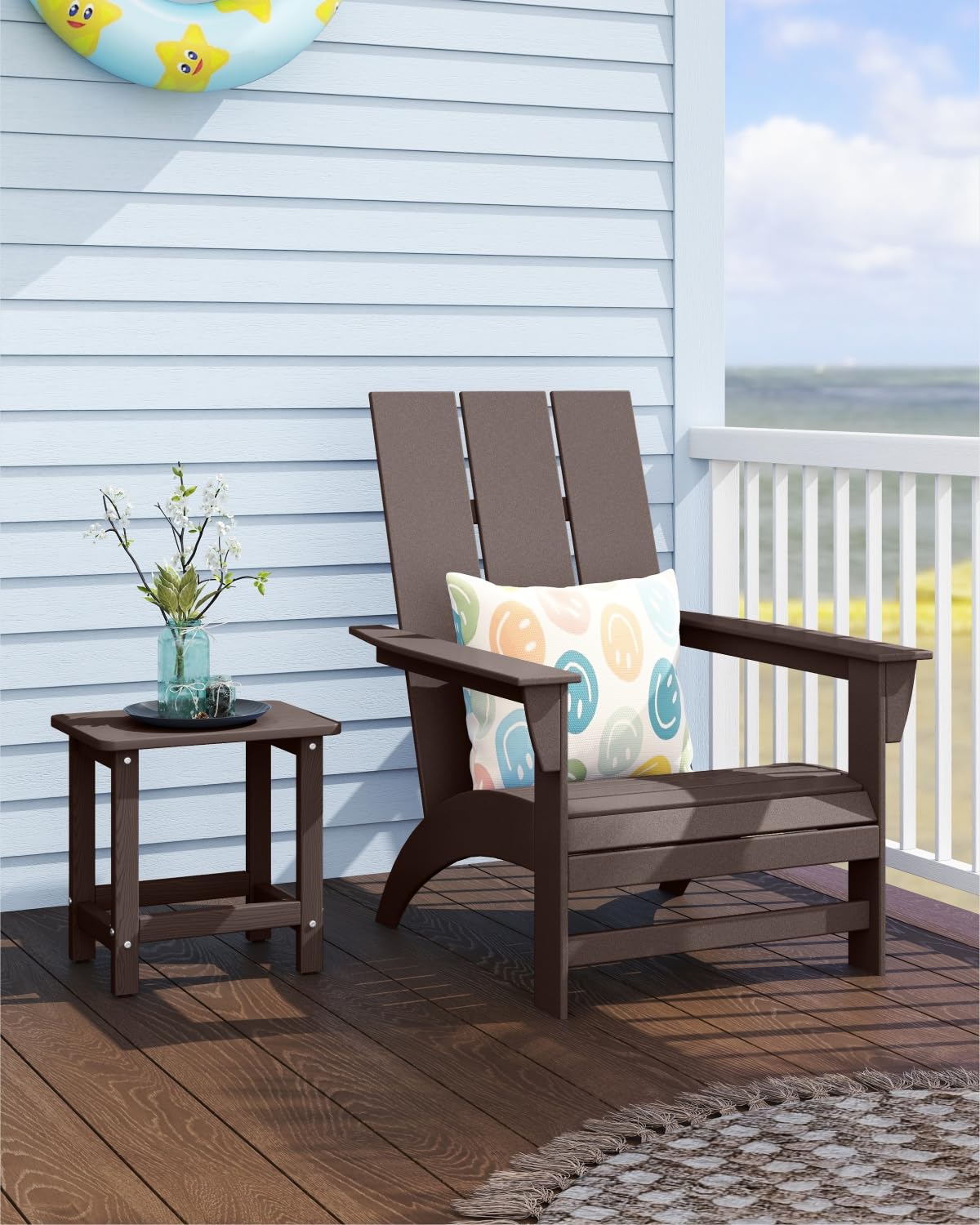 Set of 2 HDPE Outdoor Side Table K9268