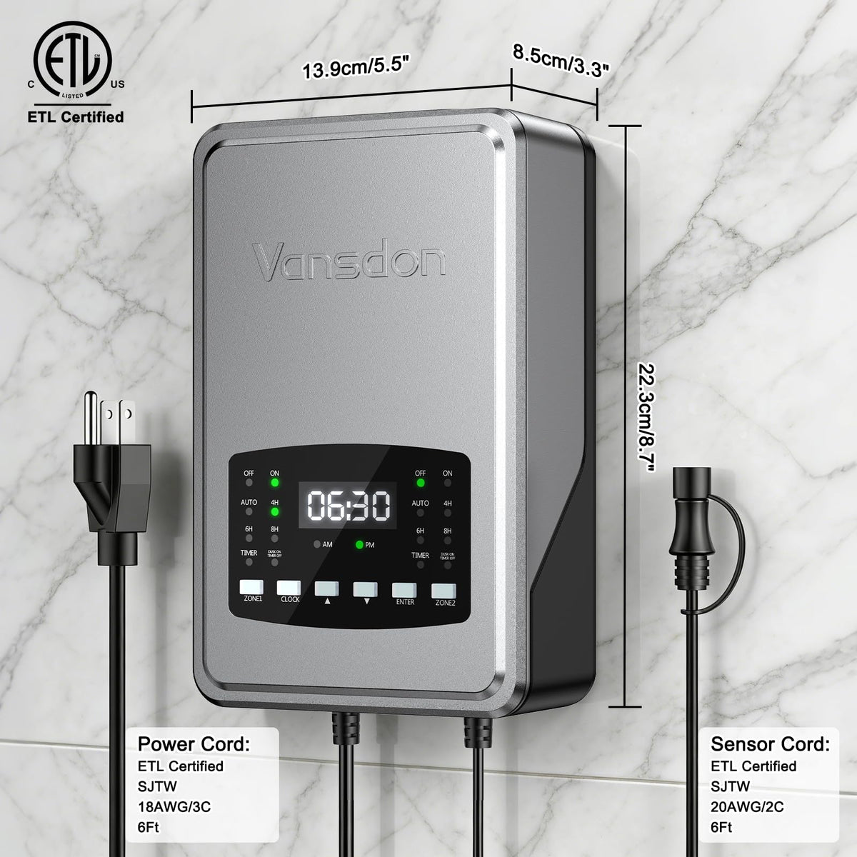 200W Low Voltage Landscape Transformer A58355
