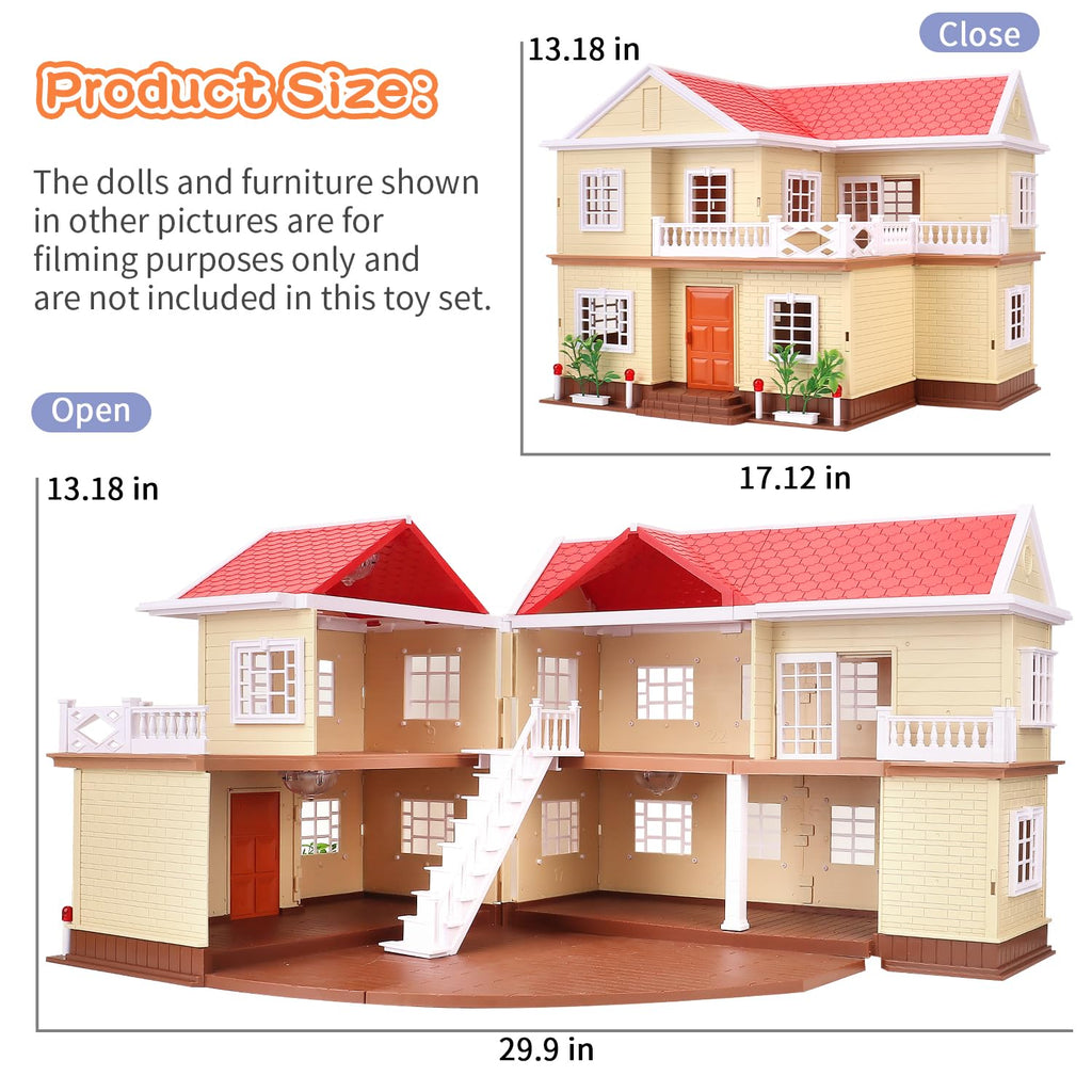 Cozy Cabin Doll House Playset Q135