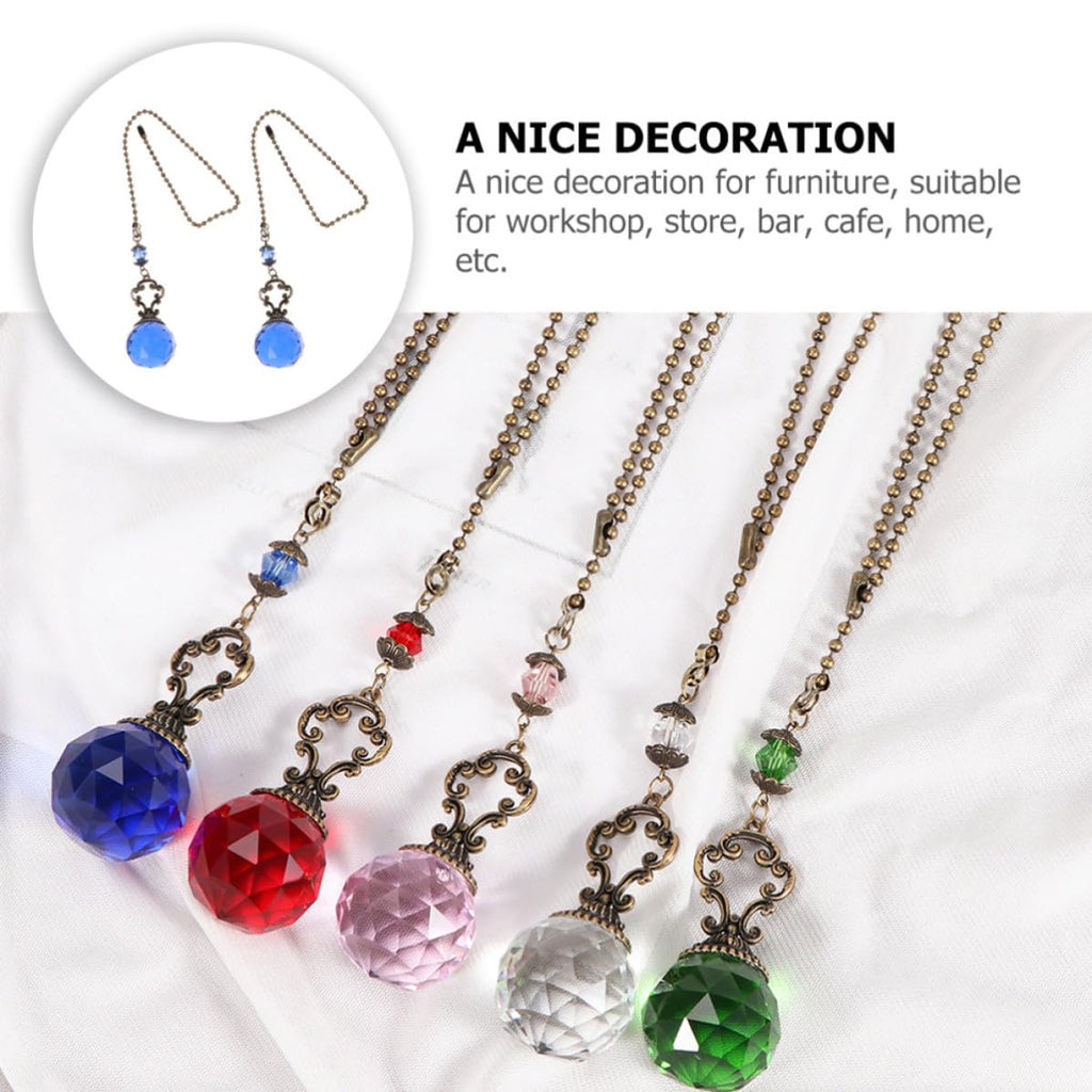 2pcs Crystal Ball Pull Chain Light Accessory O818322