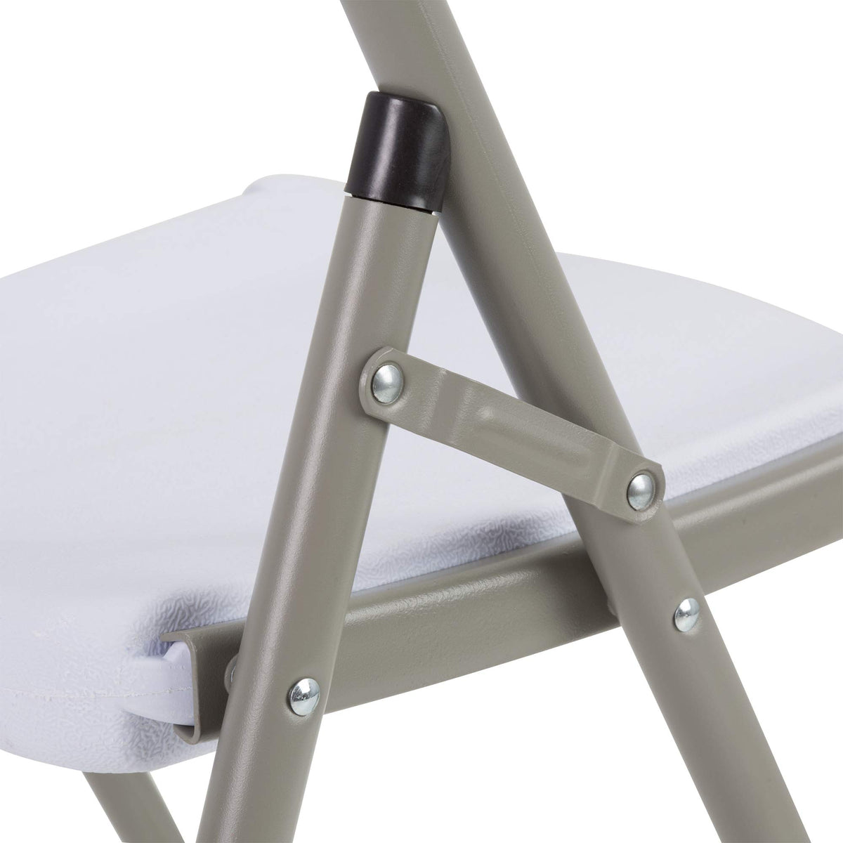 White Plastic Folding Chairs Set of 4 H45906