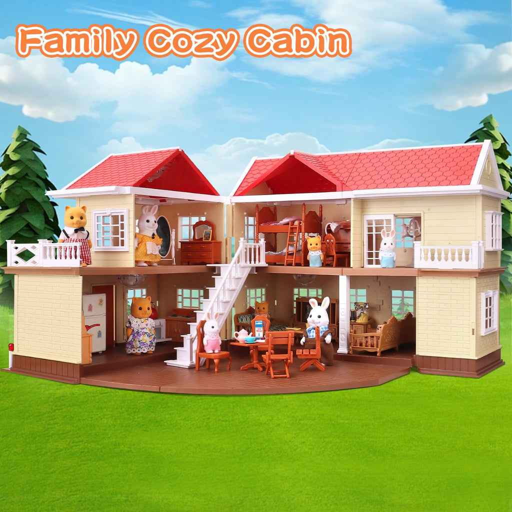 Cozy Cabin Doll House Playset Q135