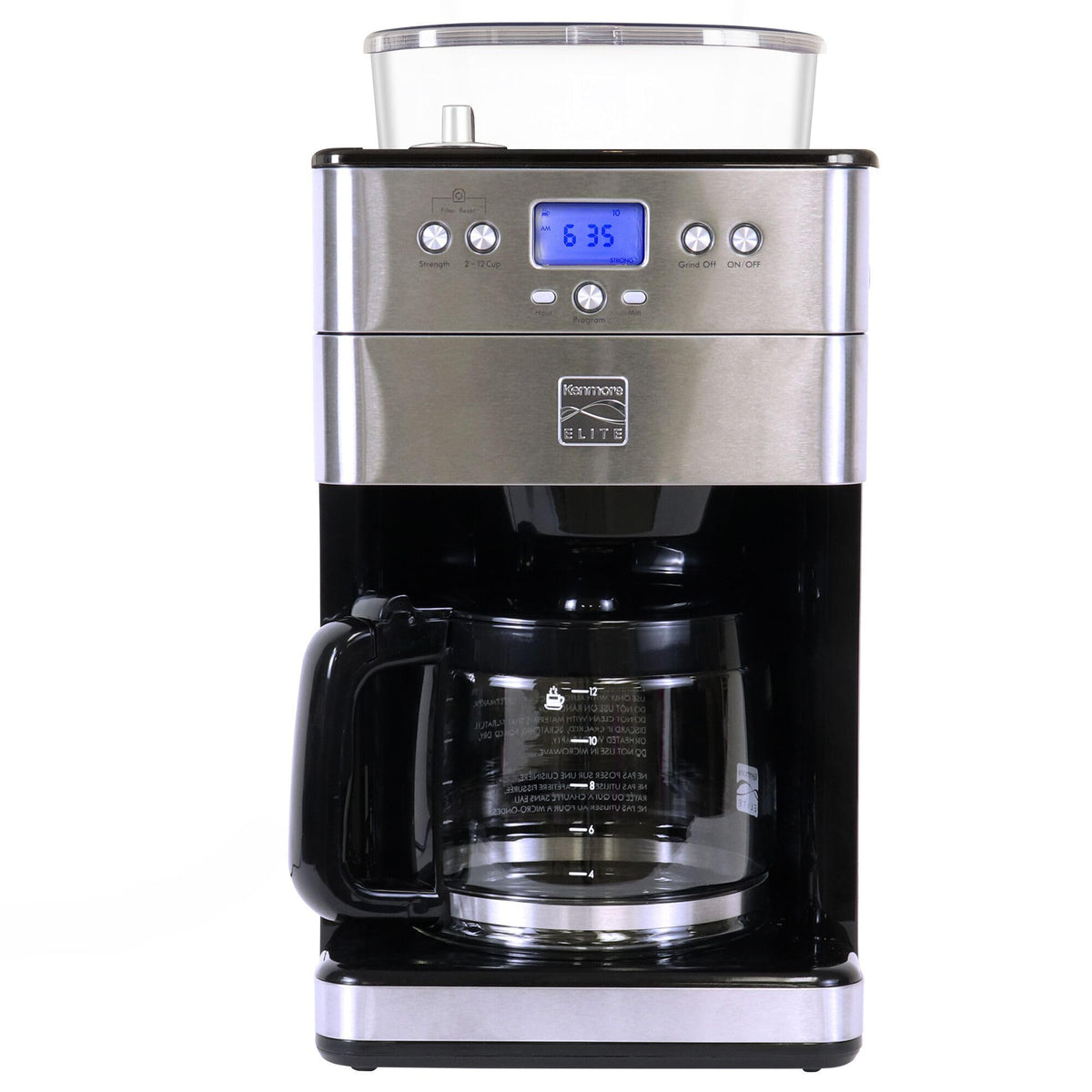 Grind and Brew 12 Cup Programmable Coffee Maker with Burr Grinder M4716