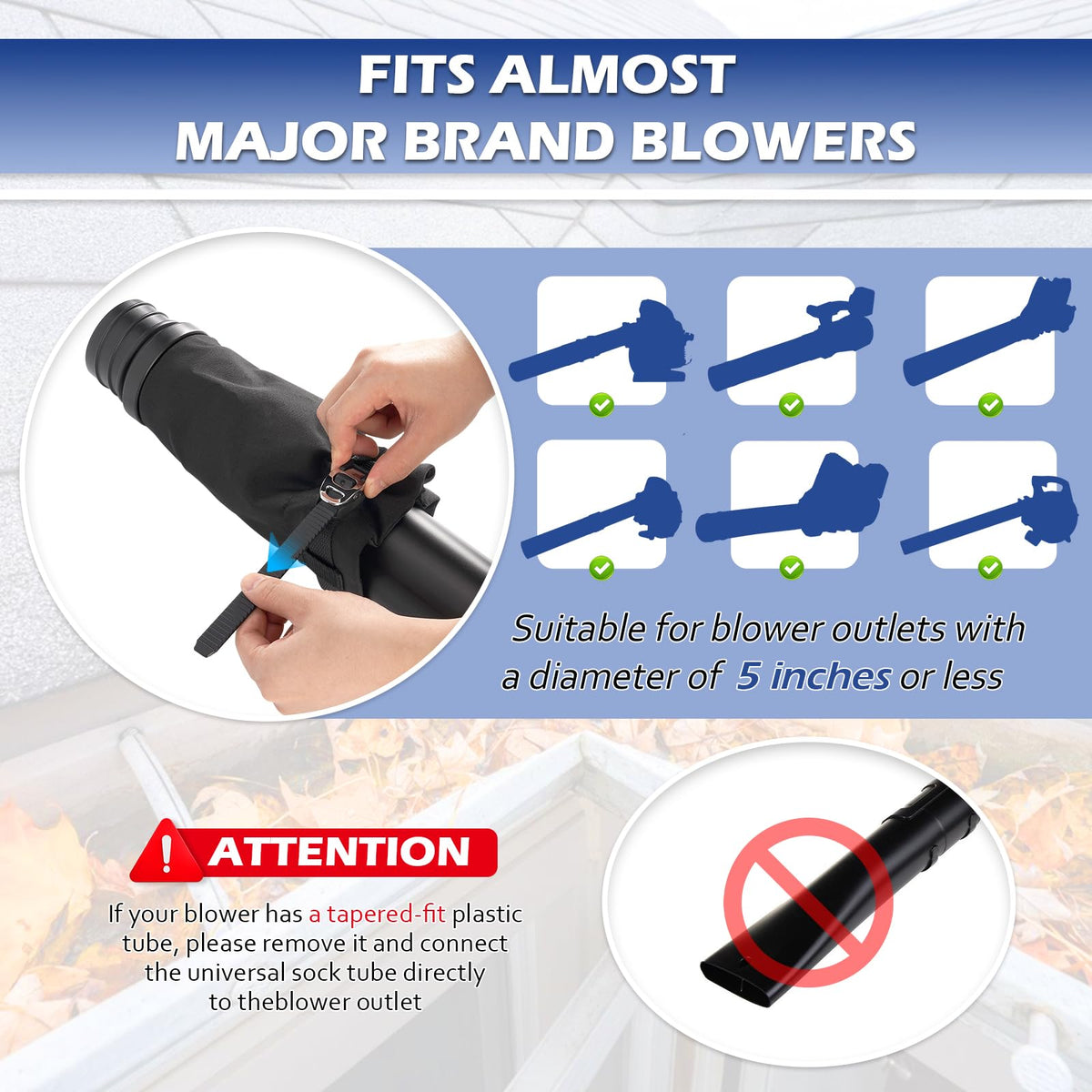 Universal Gutter Cleaning Tools for Leaf Blowers D25086