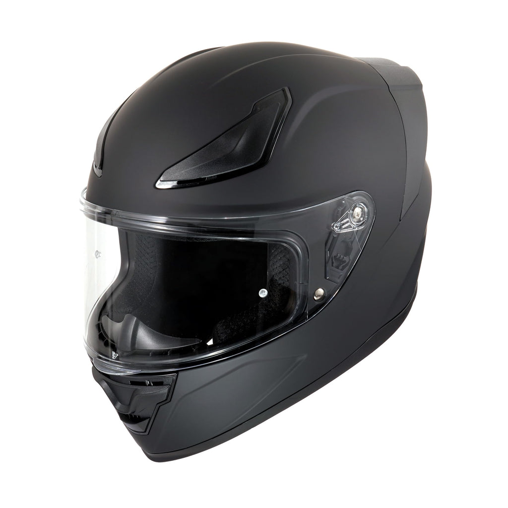 DOT Full Face Motorcycle Helmet Matte Black U35694