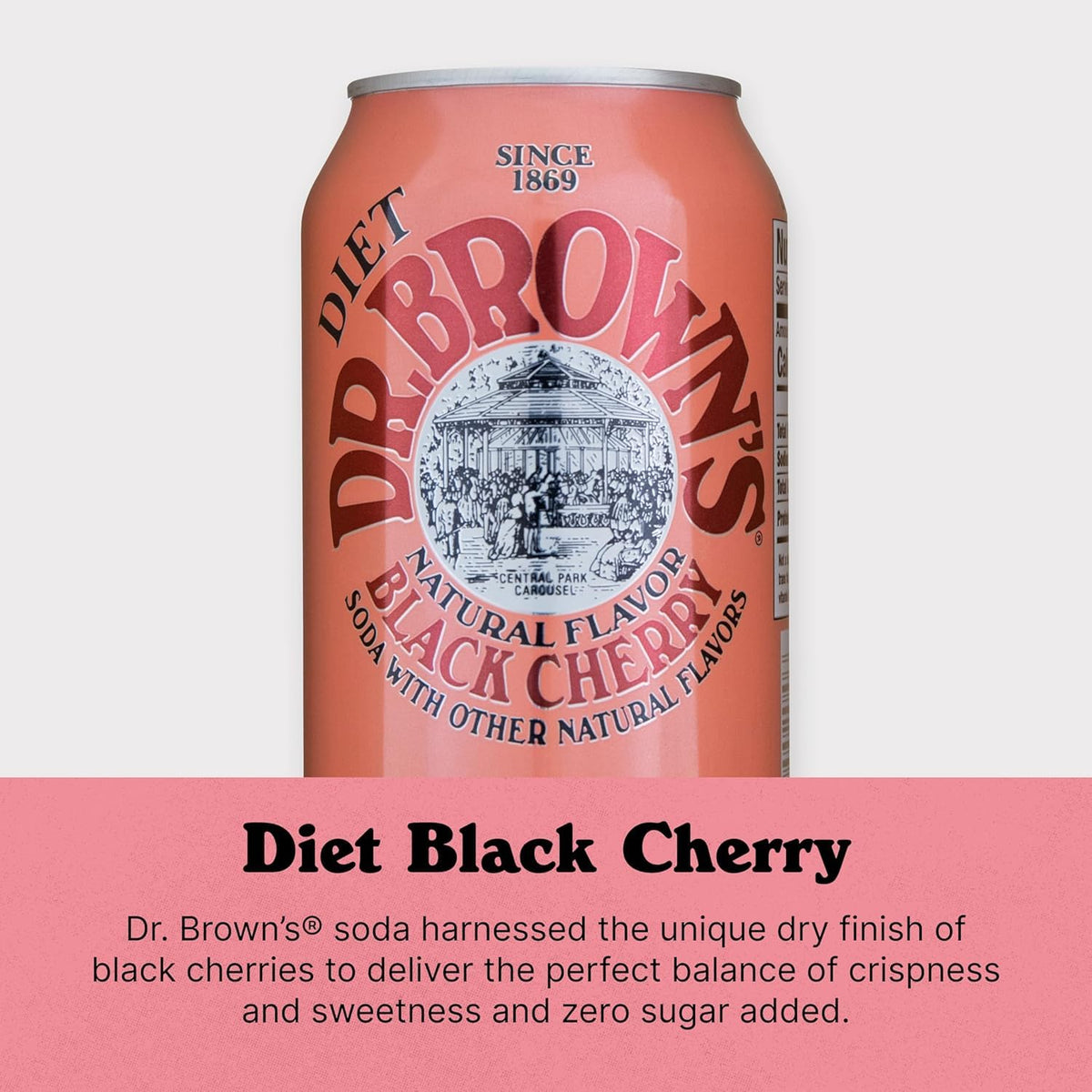 Black Cherry Diet Soda 12 Fl Oz (Pack of 4) Q307