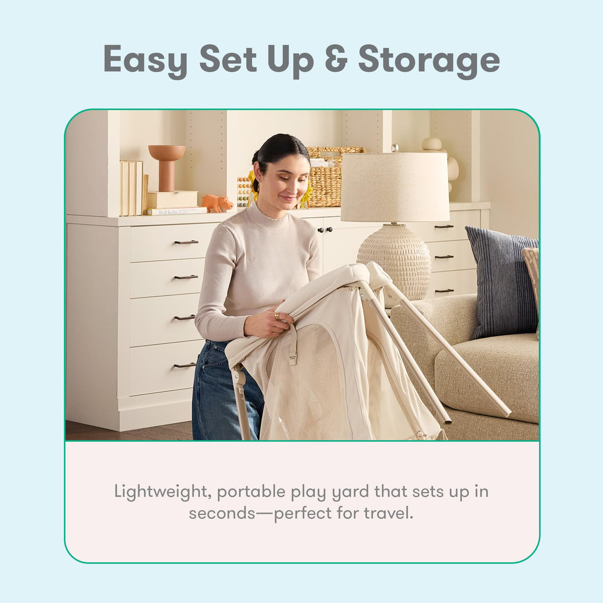 Compact Travel Crib & Play Yard P836