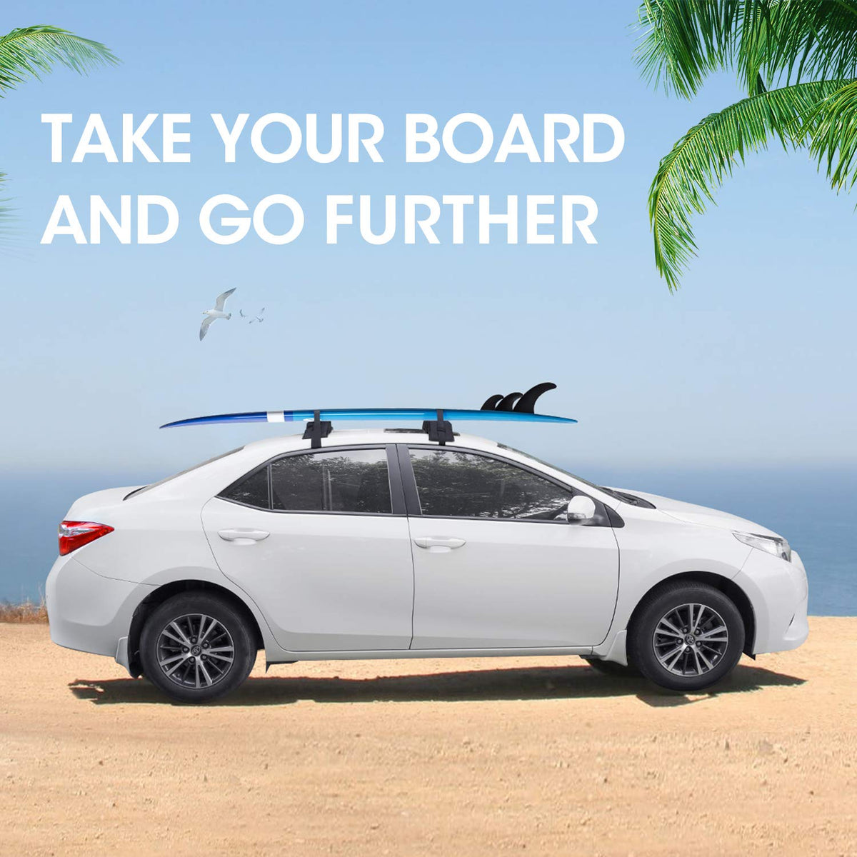 Soft Roof Rack Pads with Tie-Down Straps and Storage Bag W635654