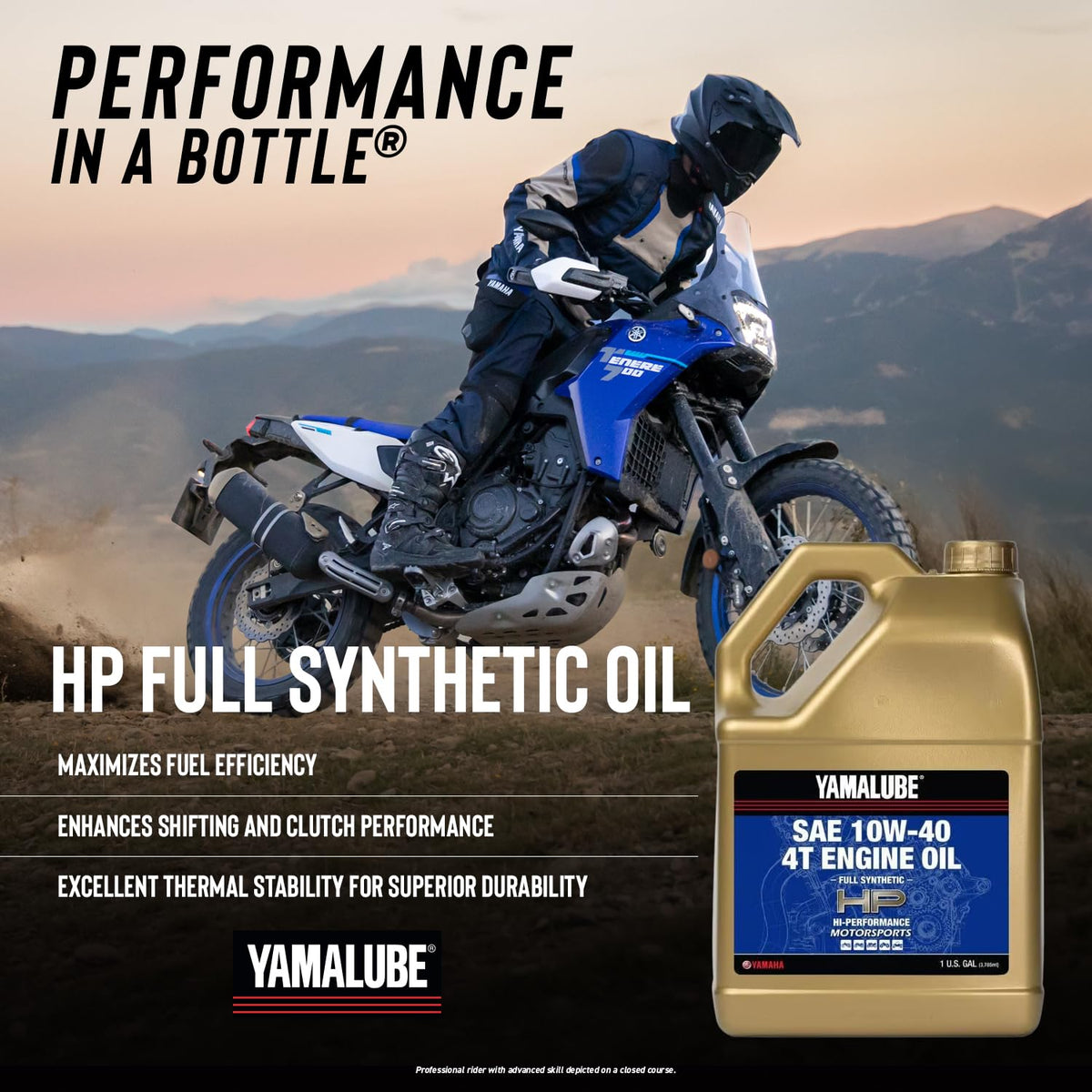 10W-40 4T Full Synthetic Engine Oil 1 Gallon X90196