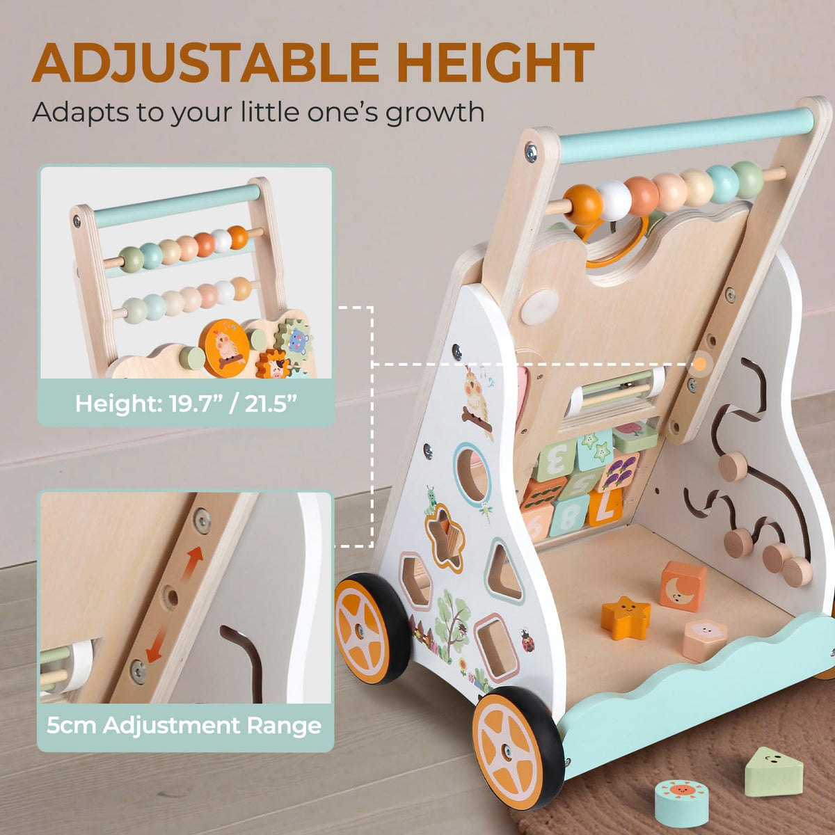 Wooden Baby Walker F9903