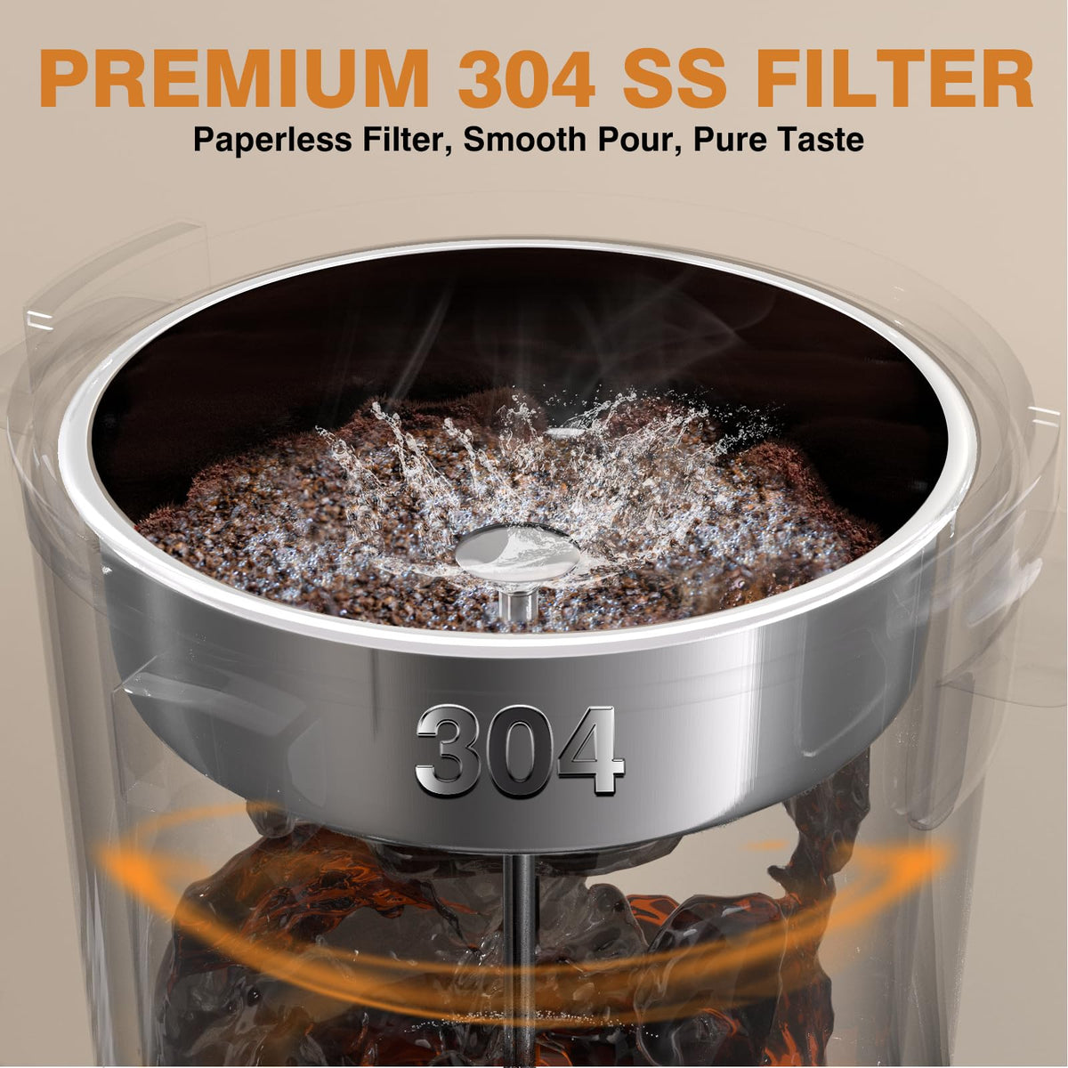 110 Cups Black Stainless Steel Commercial Coffee Urn W20911