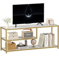 TV Stand for TVs up to 55 Inch, 3 Tier Media Console with Open Storage Shelves E54656