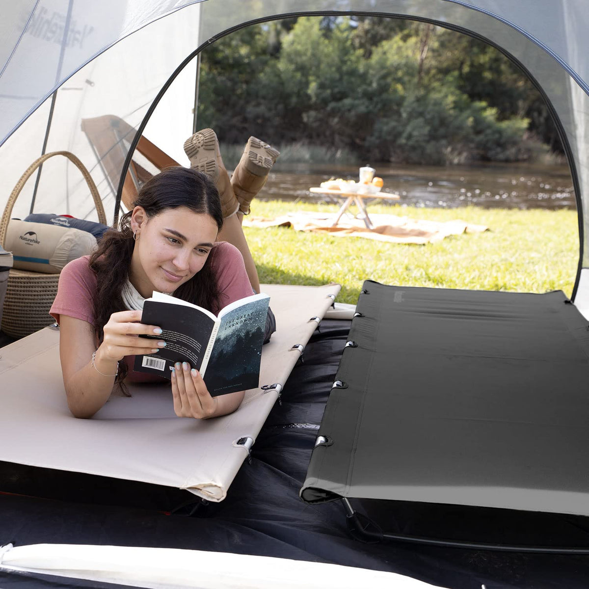 Ultralight Folding Camping Cot 330lbs L943