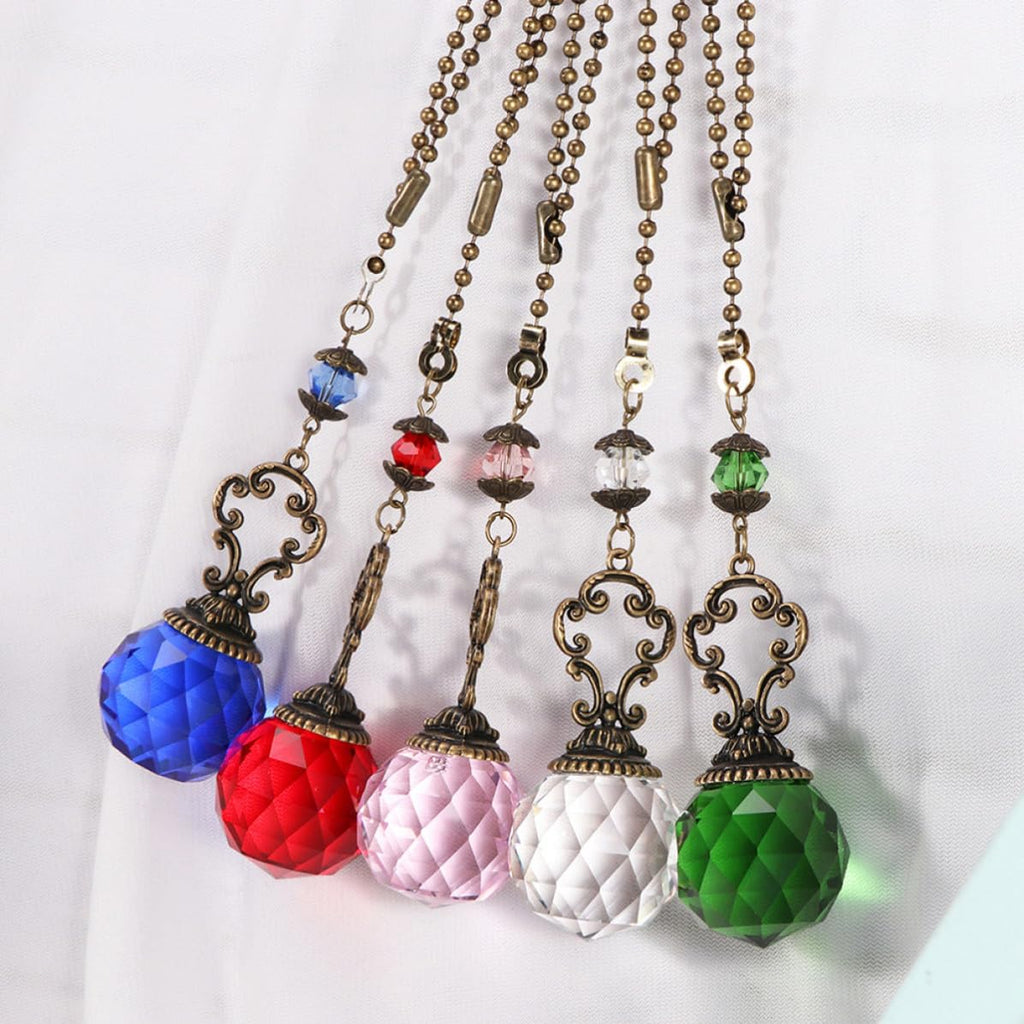 2pcs Crystal Ball Pull Chain Light Accessory O818322