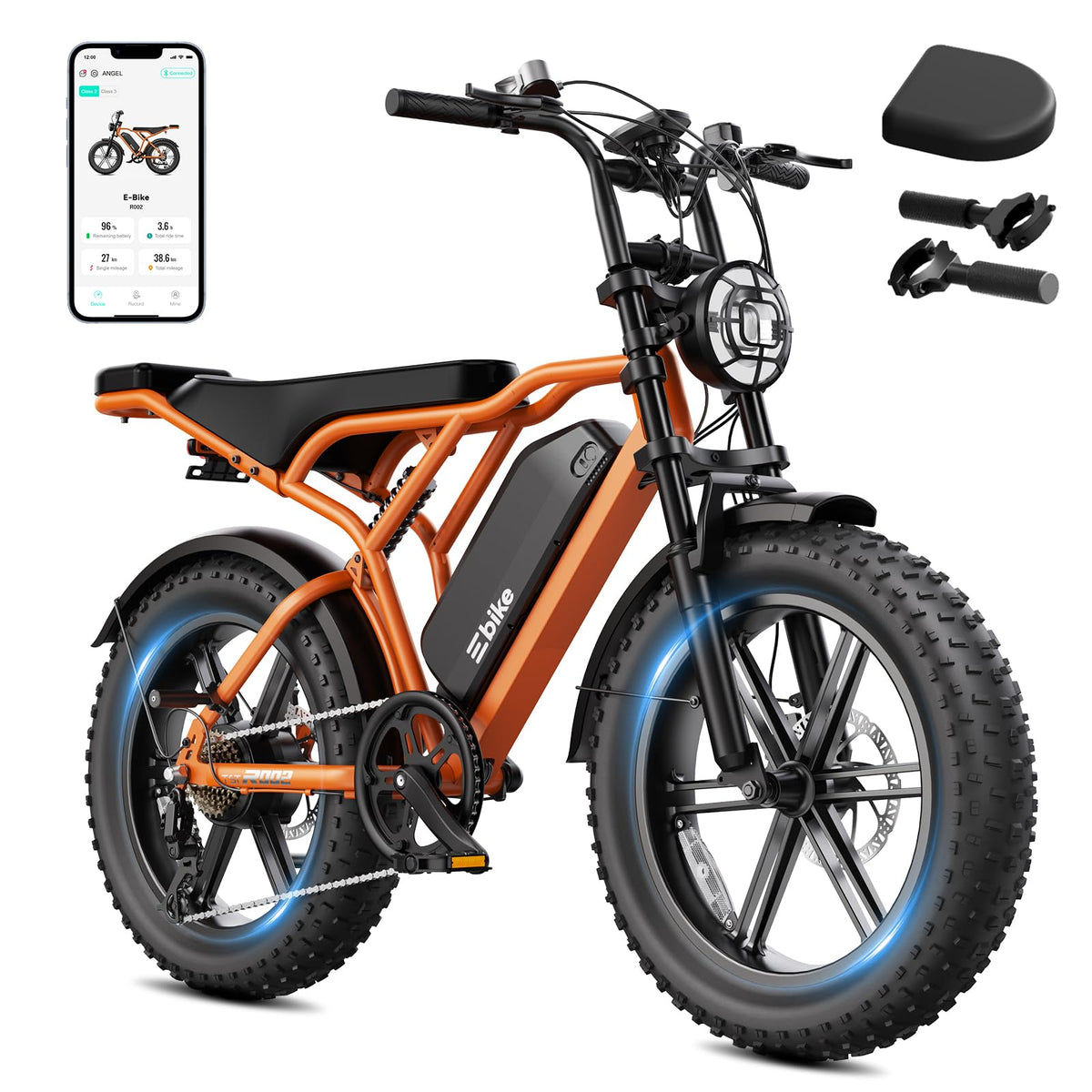 Electric Bike 2000W Peak Motor 48V Removable Battery U172