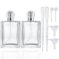 2 Pack 100ml Refillable Glass Spray Bottles W882
