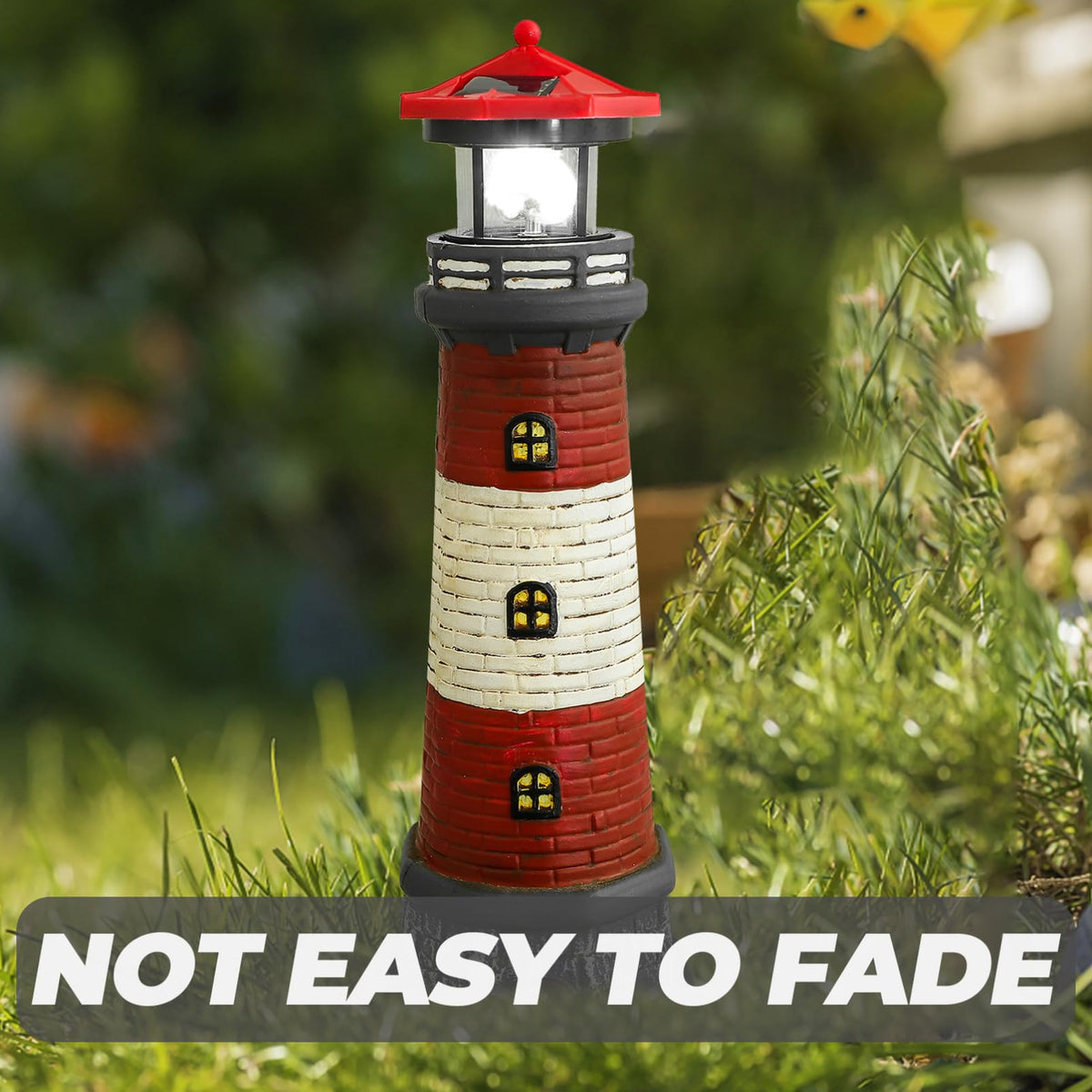 Solar Lighthouse Statue 14.76 Inch I550326