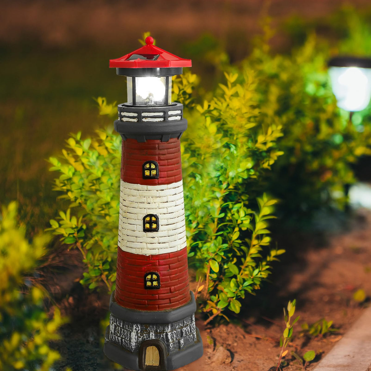 Solar Lighthouse Statue 14.76 Inch I550326