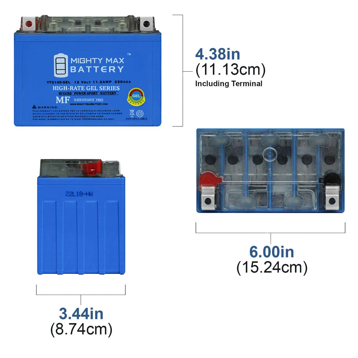 12V 11.2AH Replacement Battery 2 Pack Z22288
