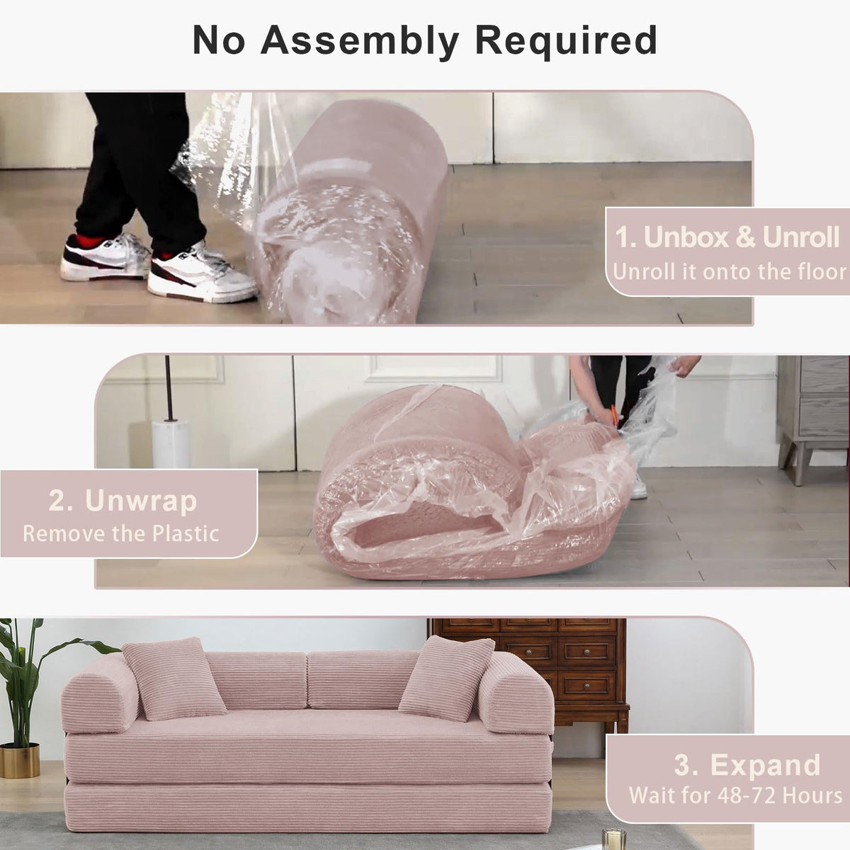 78 inch Sofa Bed Sleeper Couch W79282