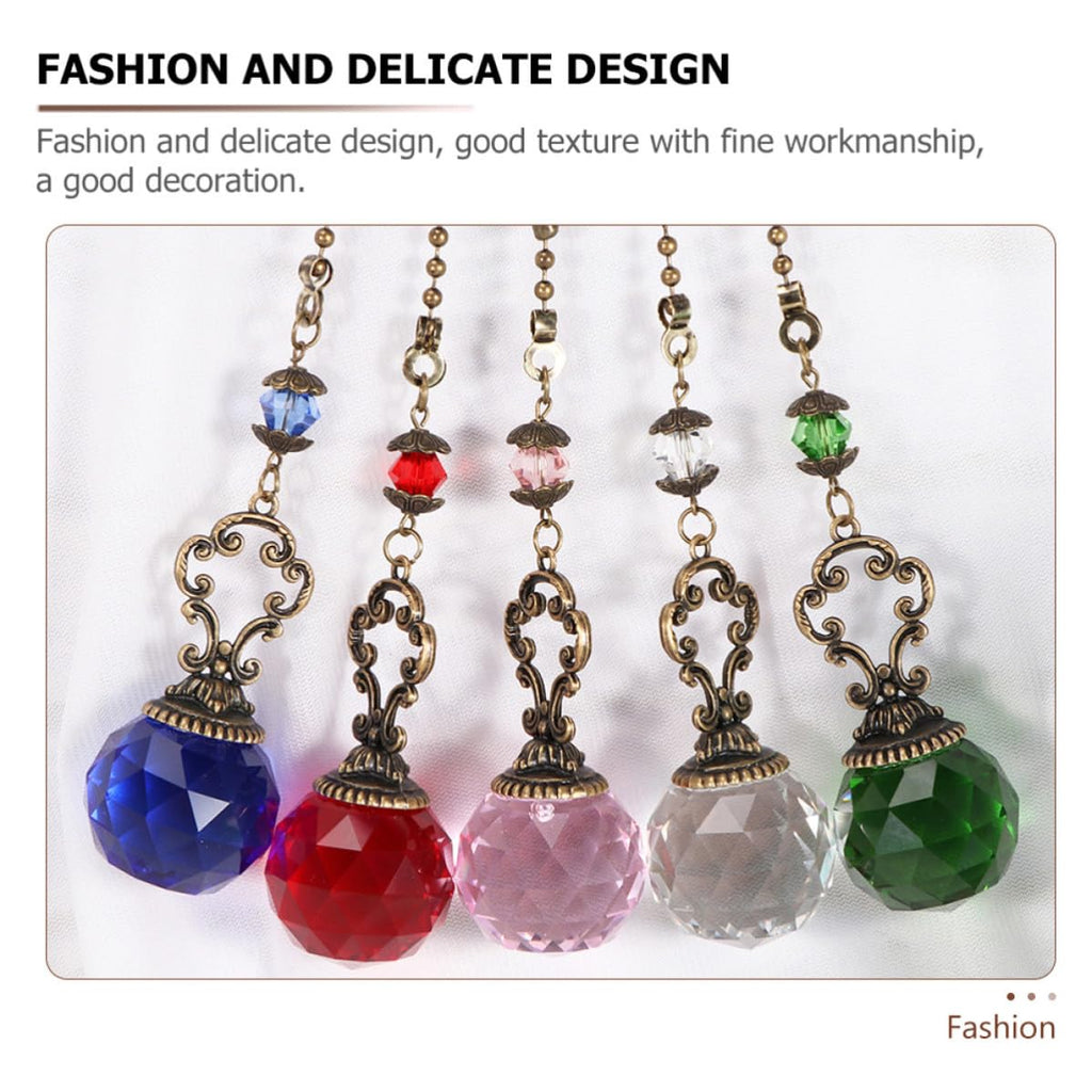 2pcs Crystal Ball Pull Chain Light Accessory O818322