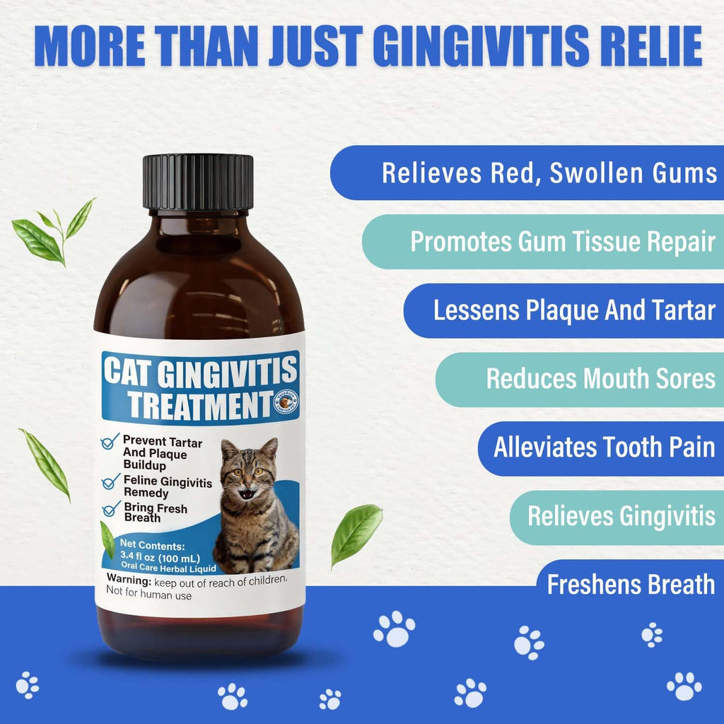 Cat Gingivitis Treatment Liquid 100ml Dental Care U1737
