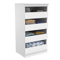White 4 Drawer Wood Modular Storage Unit B507