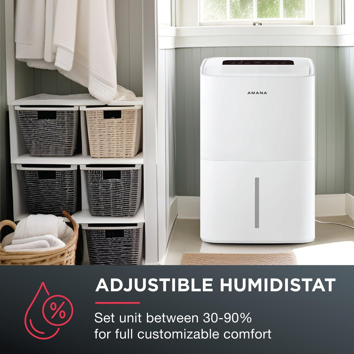 50-Pint Dehumidifier with 3 Speeds and Timer C436202