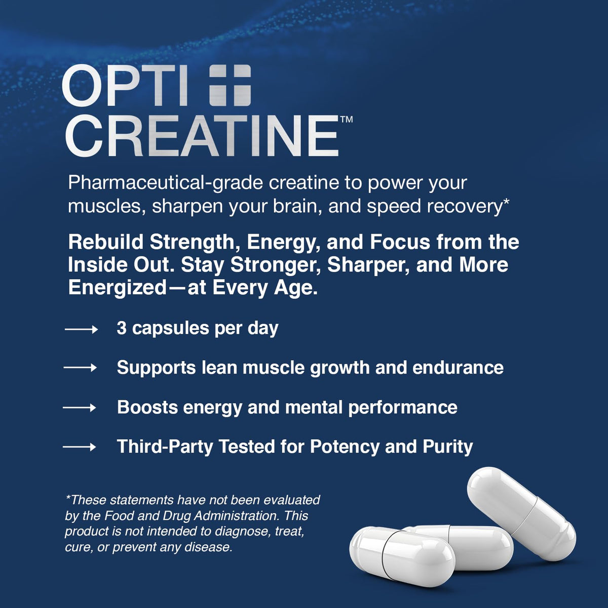 Creatine Monohydrate Capsules 2.5g 180 Count L7811