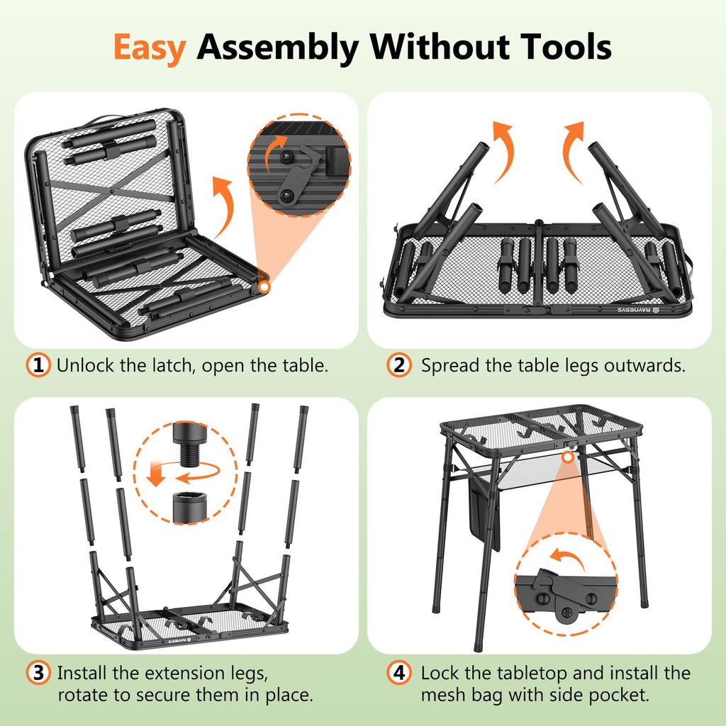 Portable Folding Grill Table L56023