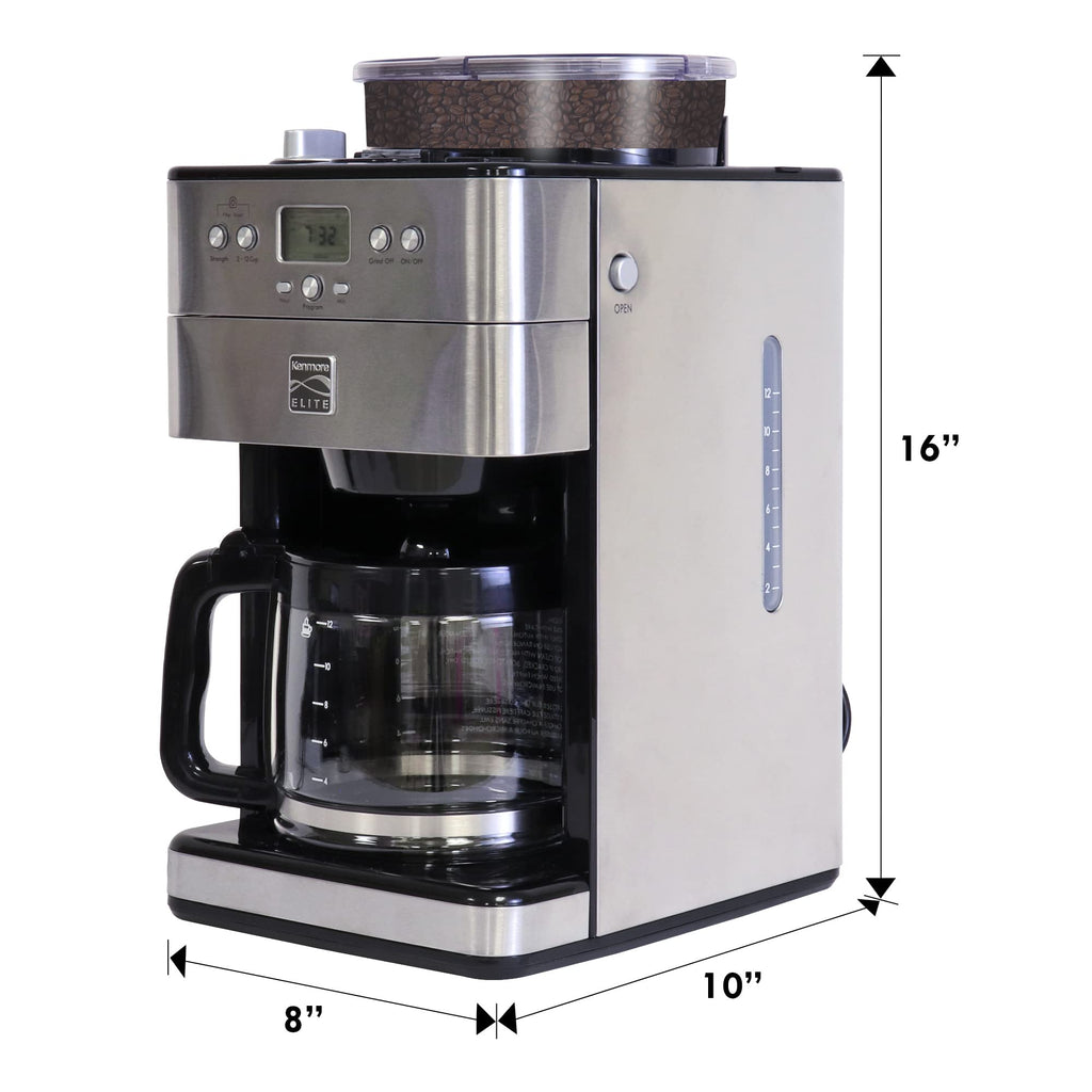 Grind and Brew 12 Cup Programmable Coffee Maker with Burr Grinder M4716