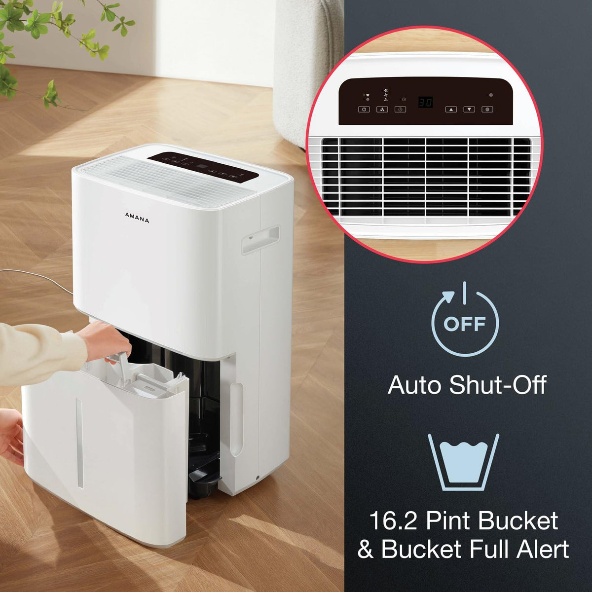 50-Pint Dehumidifier with 3 Speeds and Timer C436202