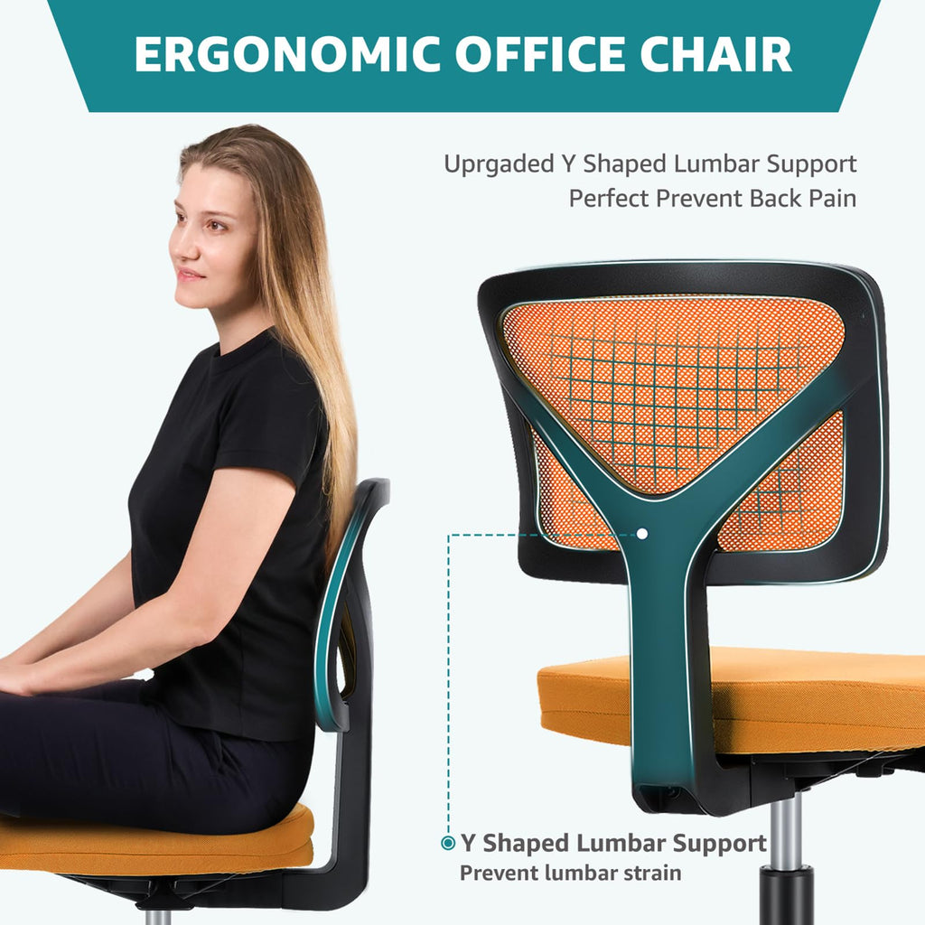 Armless Ergonomic Home Office Chair N502681