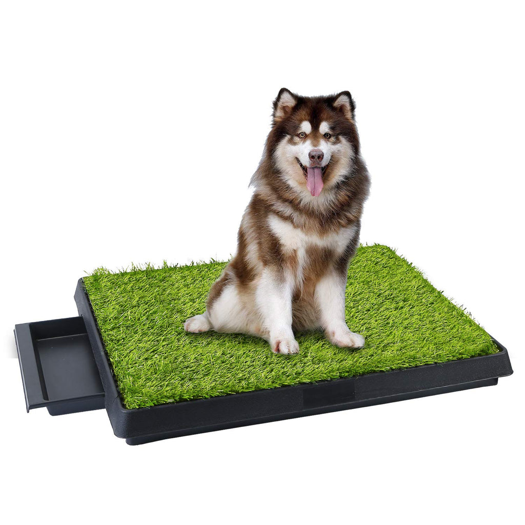 25"x20" Dog Grass Pee Pad with Tray U9065