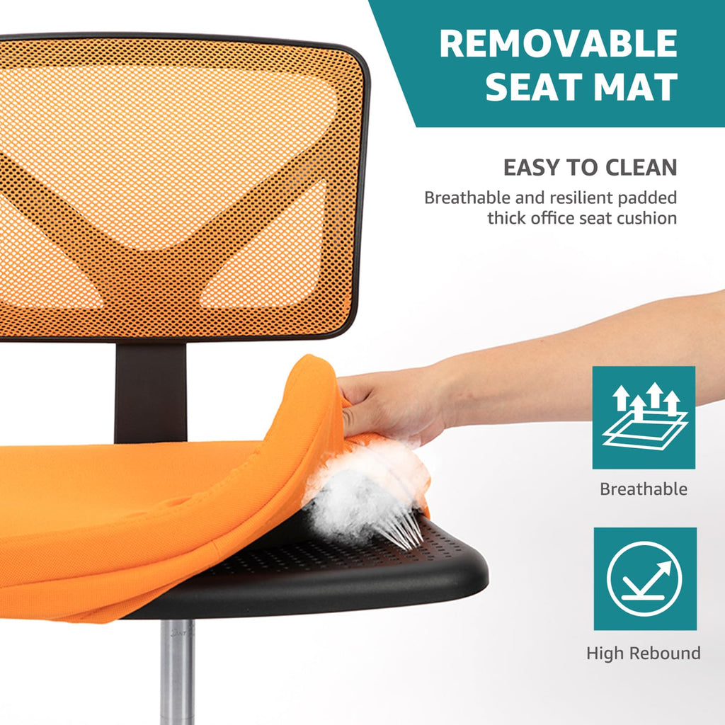 Armless Ergonomic Home Office Chair N502681