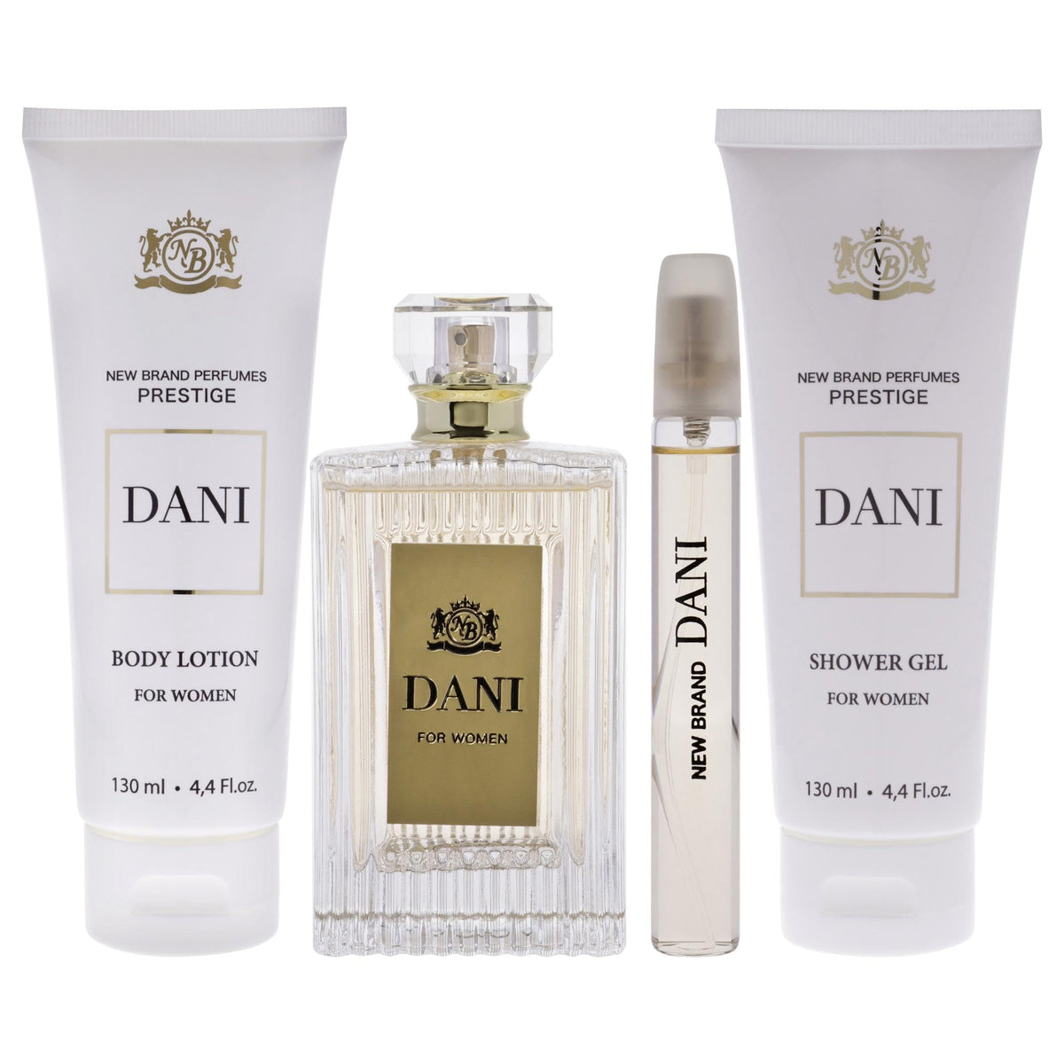 4 Pc Gift Set 3.3oz EDP Spray, 0.5oz EDP Spray, 4.4oz Shower Gel, 4.4oz Body Lotion B567