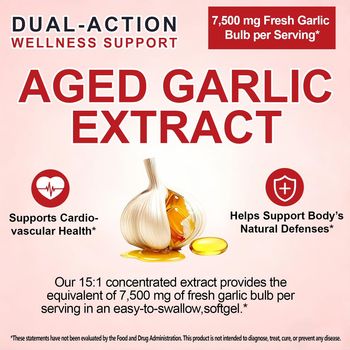 Aged Garlic Extract Capsules 7,500mg Q299325