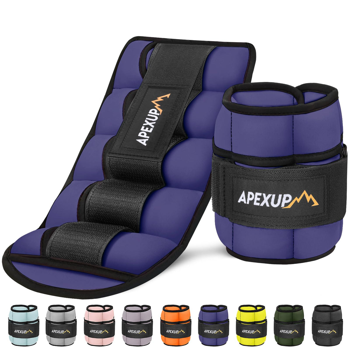 10lbs/Pair Adjustable Ankle Weights & 5lbs Weighted Vest T101274