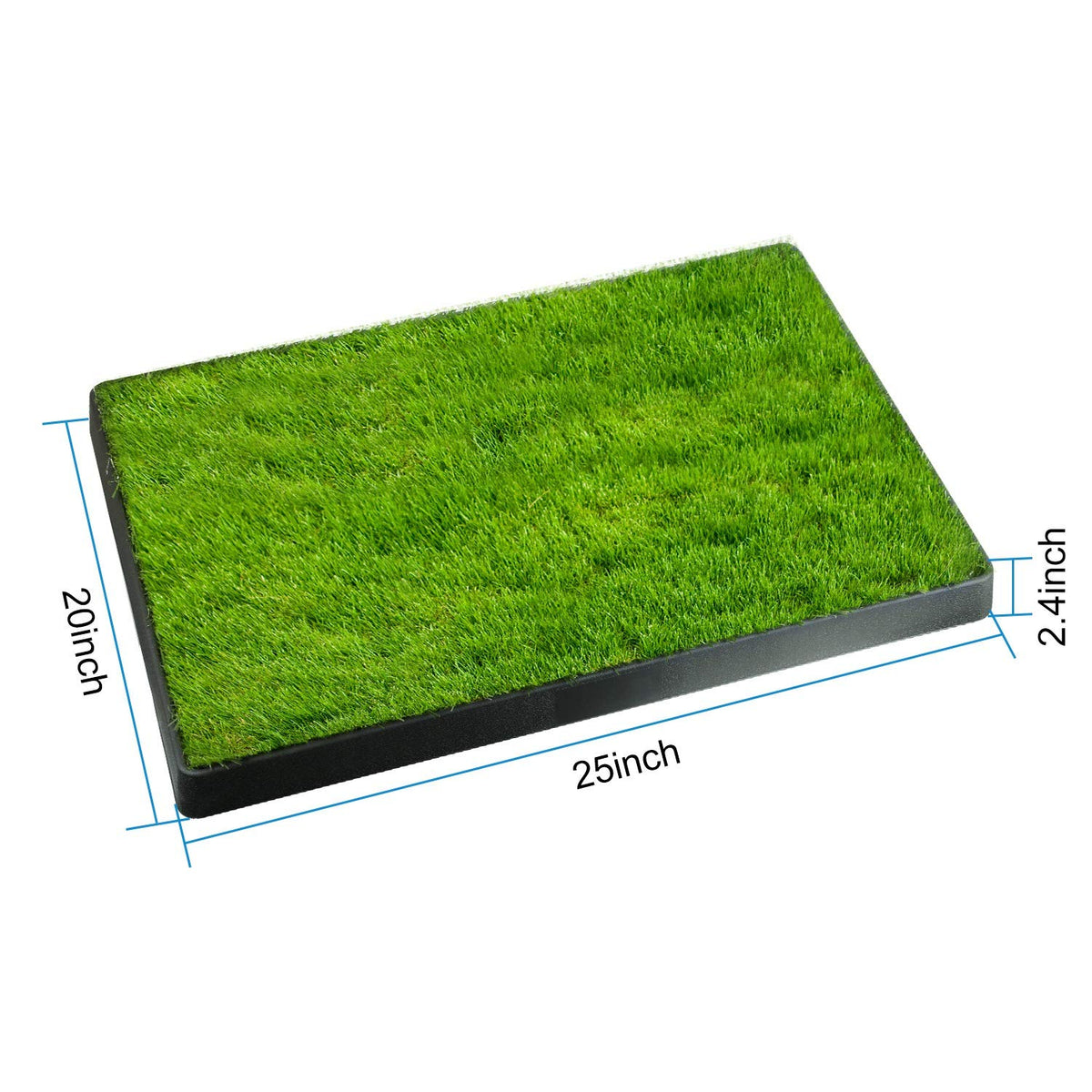 25"x20" Dog Grass Pee Pad with Tray U9065