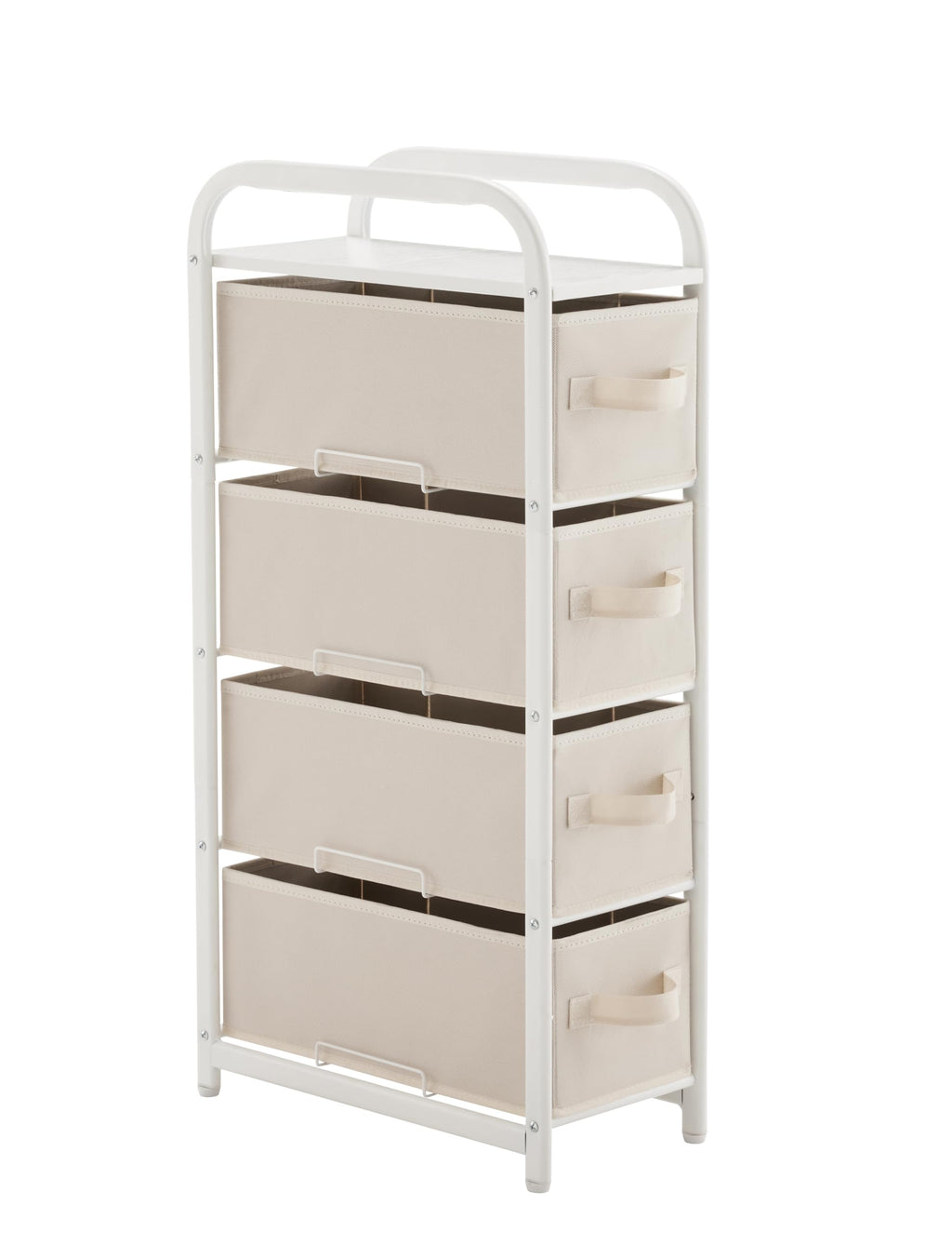 4 Drawer Narrow Fabric Dresser A3109