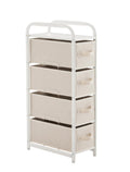 4 Drawer Narrow Fabric Dresser A3109