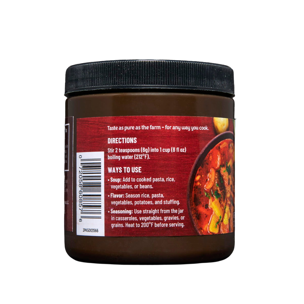 Beef Broth Base Granulated Bouillon Seasoning 12 oz Jar T515