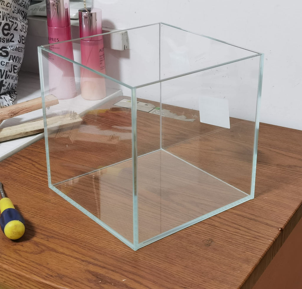 Small Nano Tall Rimless Glass Fish Tank 2 Gallon Y583153