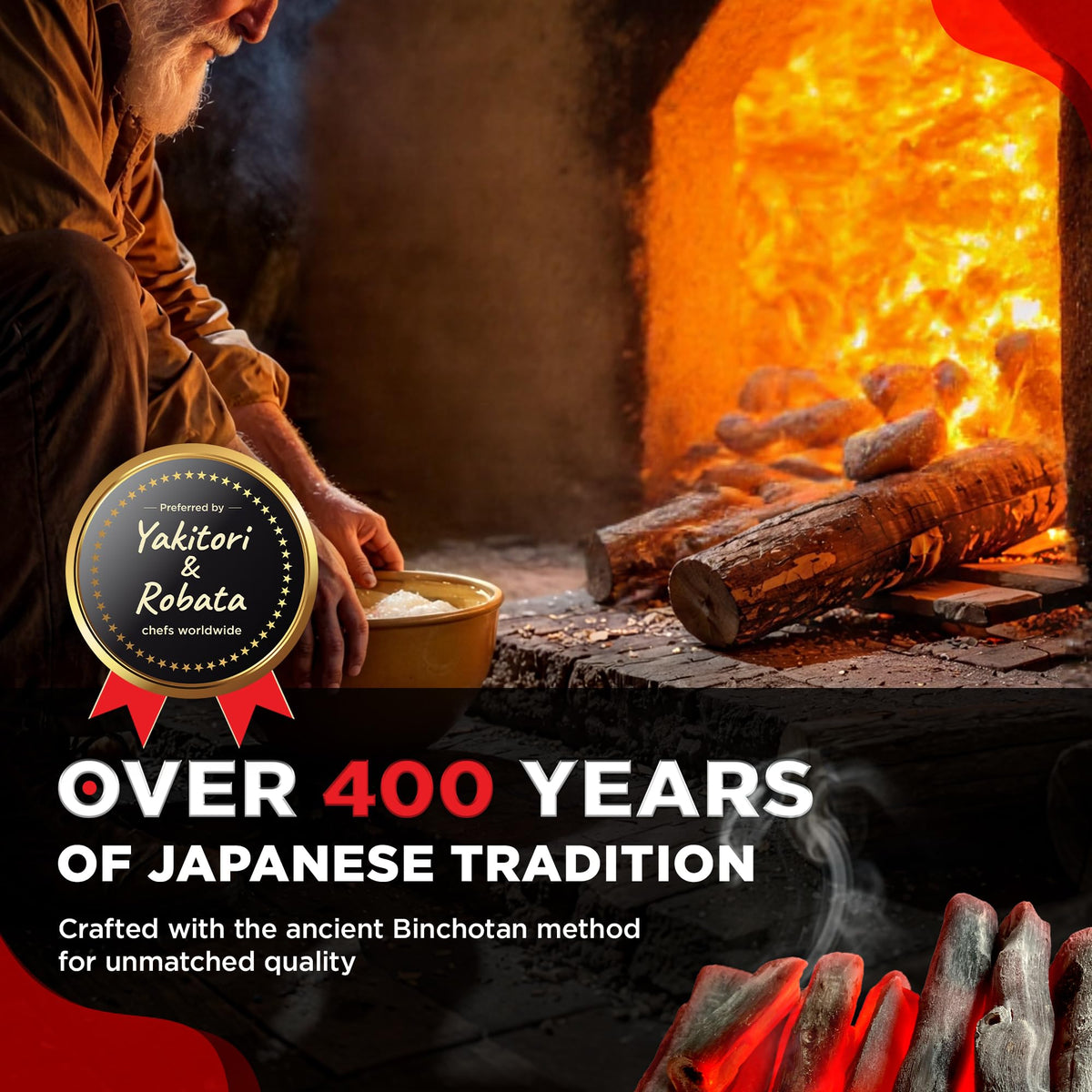 Binchotan Charcoal 11 lbs Hardwood 95% Carbon M100576