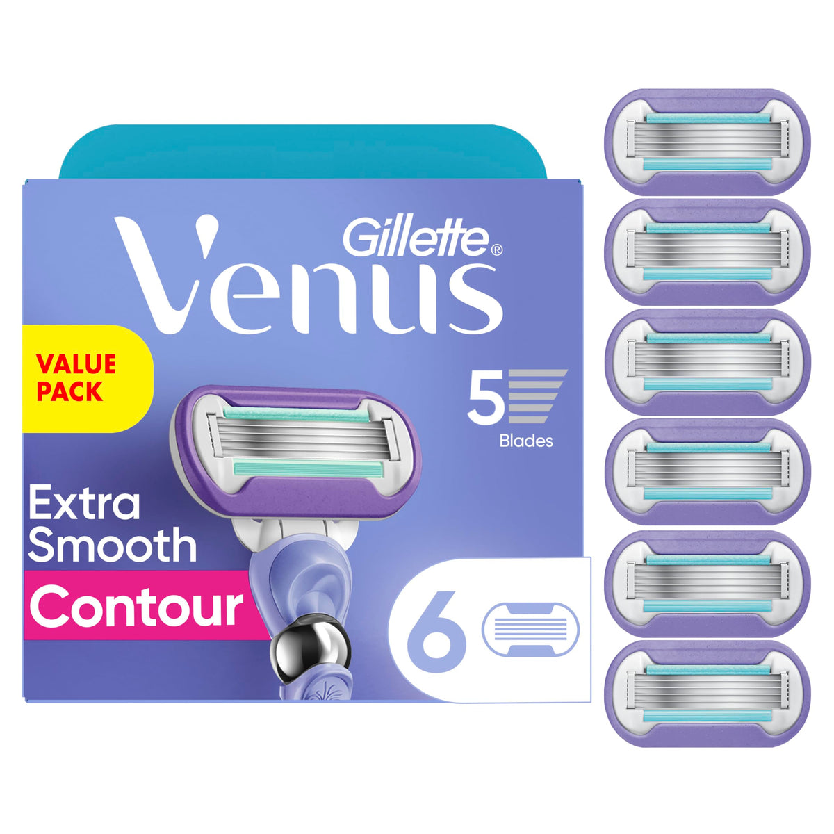 6 Count Womens Razor Blade Refills Q493