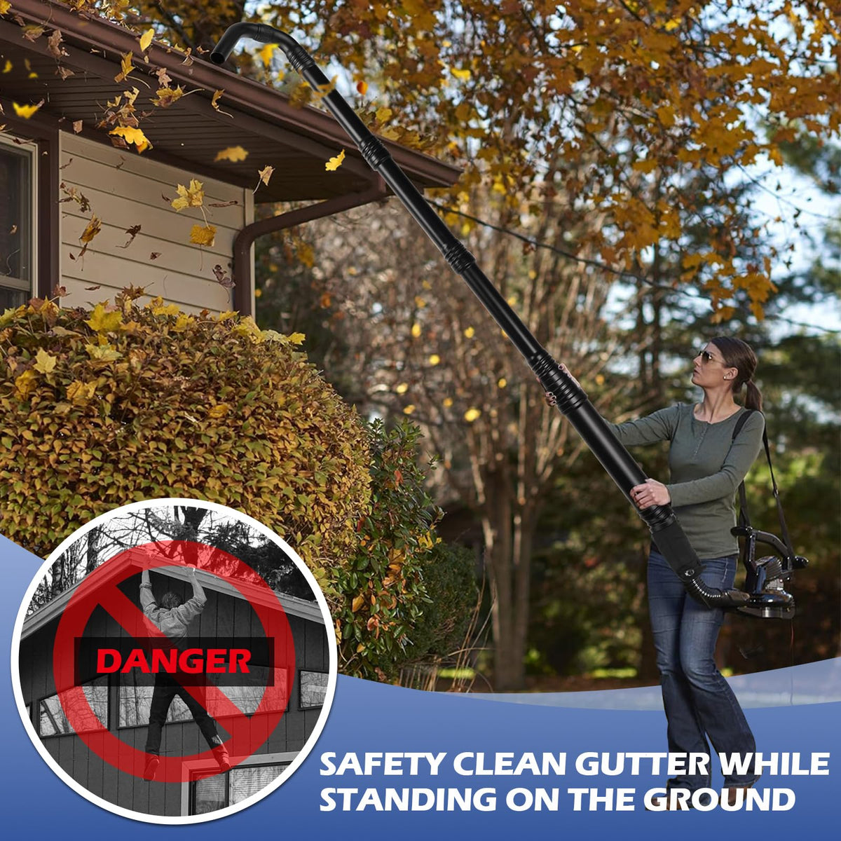 Universal Gutter Cleaning Tools for Leaf Blowers D25086