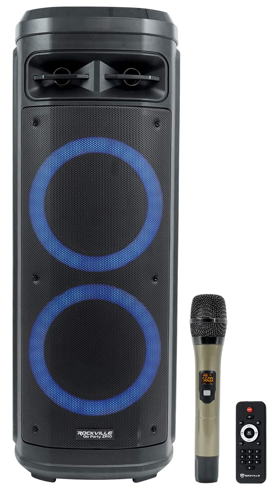 Dual 10" Wireless LED Bluetooth Speaker 2-Pack I4847