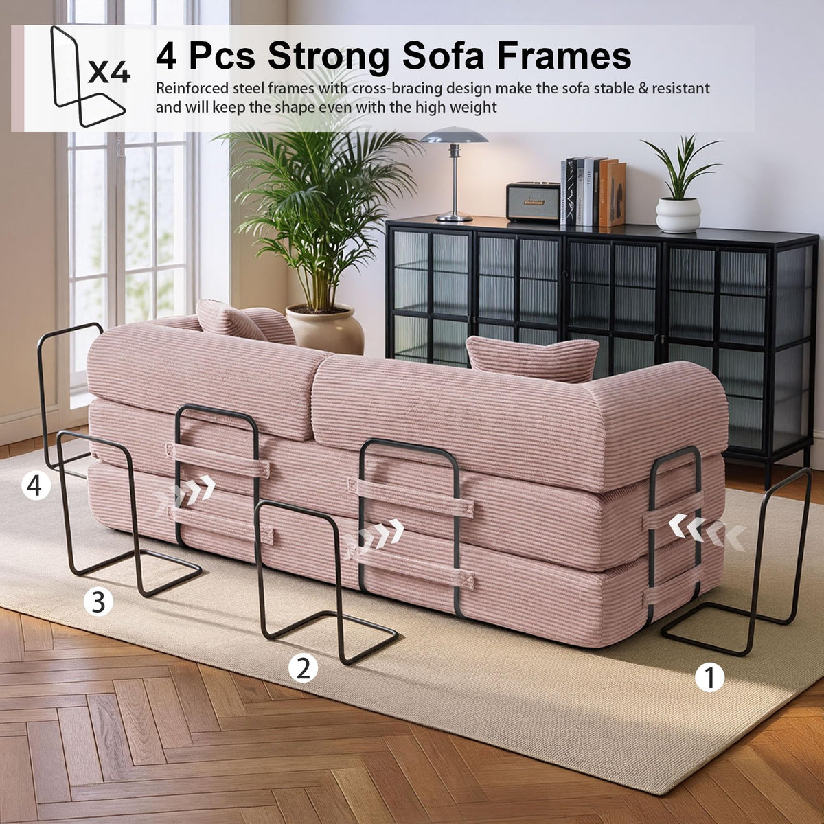 78 inch Sofa Bed Sleeper Couch W79282