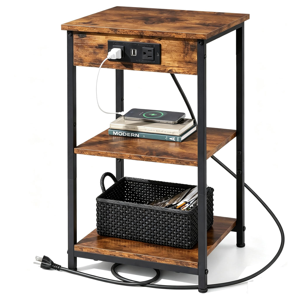 End Table with Charging Station O238729