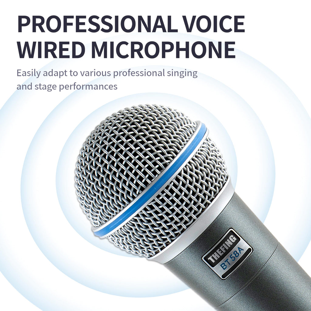 Wired Dynamic Handheld Karaoke Microphone with Audio Cable L44558